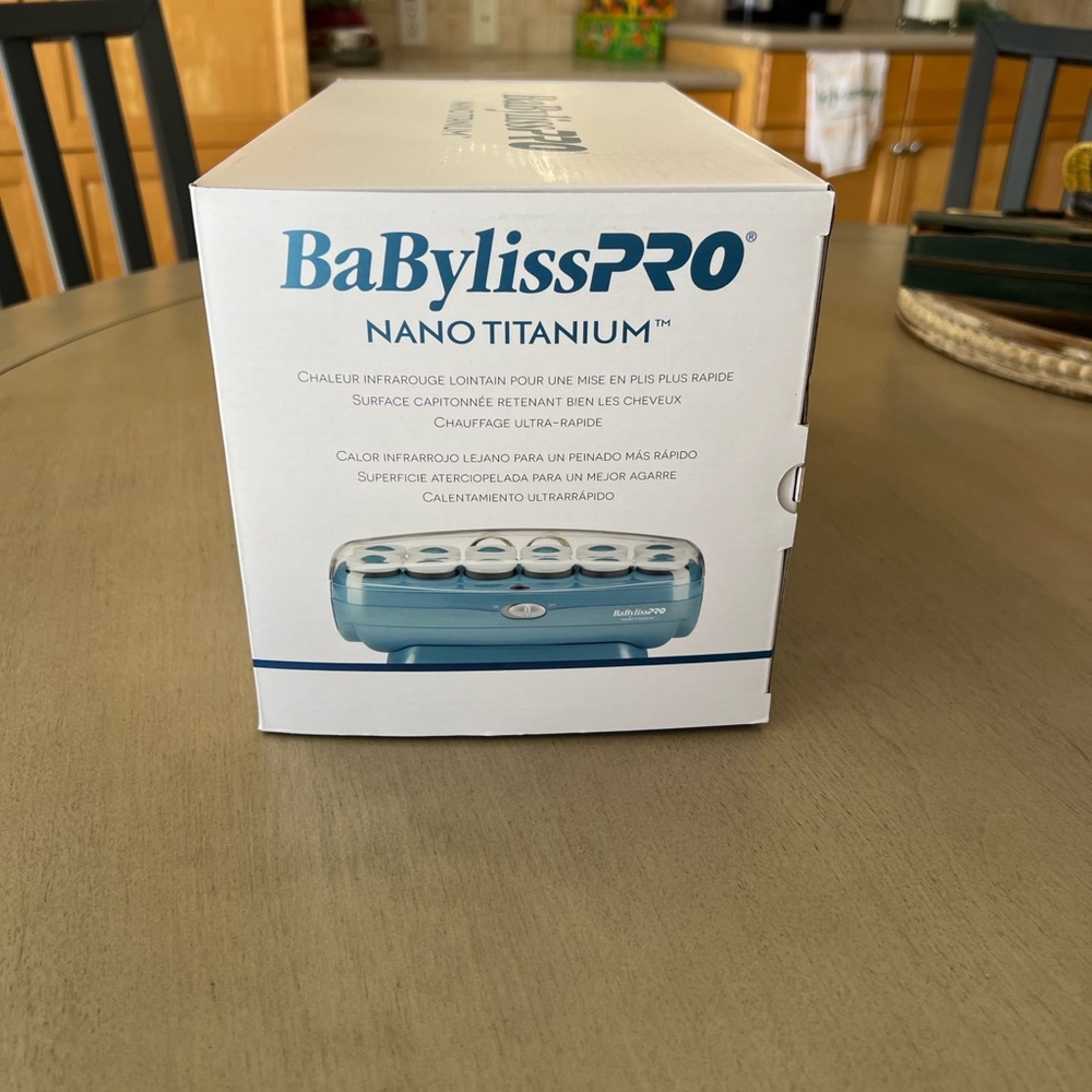 BaBylissPRO Nano Titanium Hot Rollers - Teal & Ivory - Picture 8 of 11